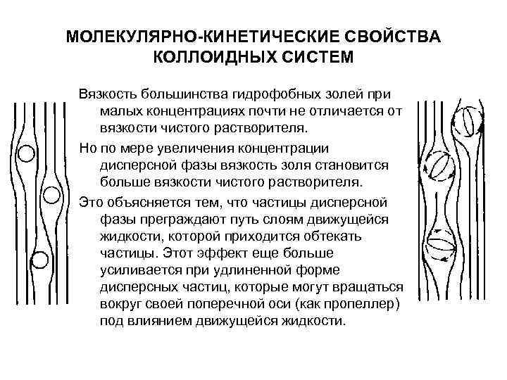 МОЛЕКУЛЯРНО-КИНЕТИЧЕСКИЕ СВОЙСТВА КОЛЛОИДНЫХ СИСТЕМ Вязкость большинства гидрофобных золей при малых концентрациях МОЛЕКУЛЯРНО-КИНЕТИЧЕСКИЕ СВОЙСТВА КОЛЛОИДНЫХ СИСТЕМ Вязкость большинства гидрофобных золей при малых концентрациях