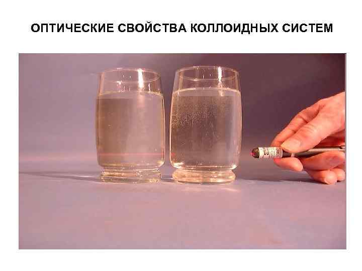 ОПТИЧЕСКИЕ СВОЙСТВА КОЛЛОИДНЫХ СИСТЕМ ОПТИЧЕСКИЕ СВОЙСТВА КОЛЛОИДНЫХ СИСТЕМ