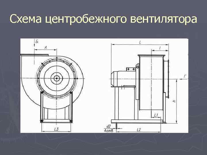 Схема центробежного вентилятора 