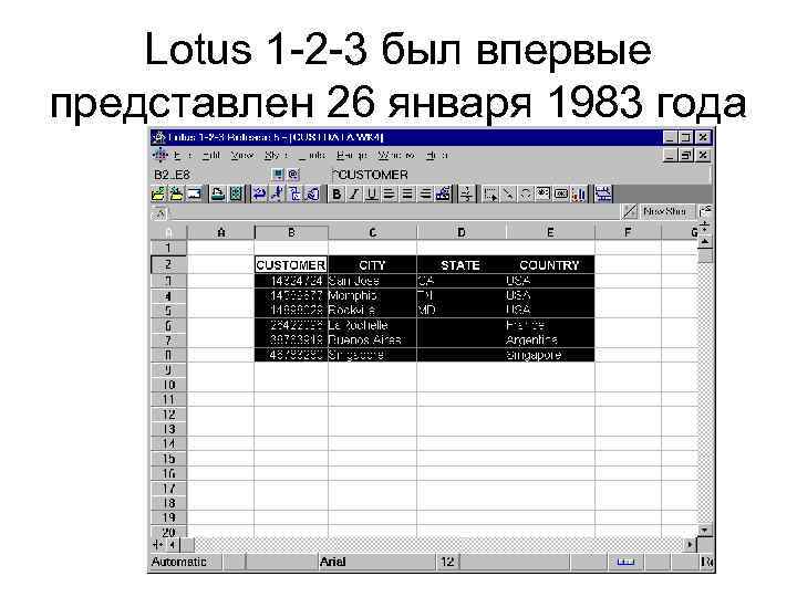  Lotus 1 -2 -3 был впервые представлен 26 января 1983 года 