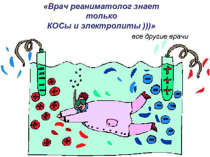  «Врач реаниматолог знает только КОСы и электролиты )))» все другие врачи 93 