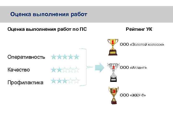  Оценка выполнения работ по ПС Рейтинг УК      ООО