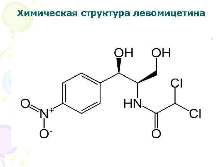 Химическая структура левомицетина 