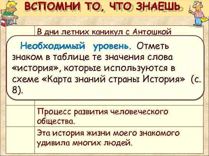  ВСПОМНИ ТО, ЧТО ЗНАЕШЬ  В дни летних каникул с Антошкой приключилась интересная