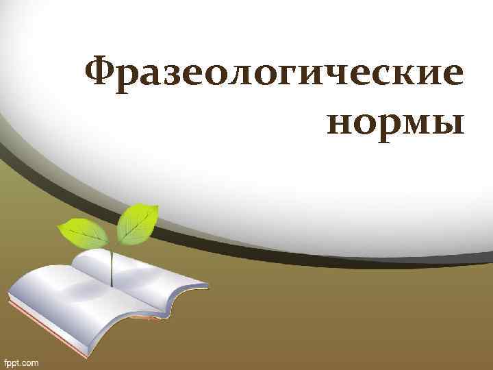 Фразеологические нормы 