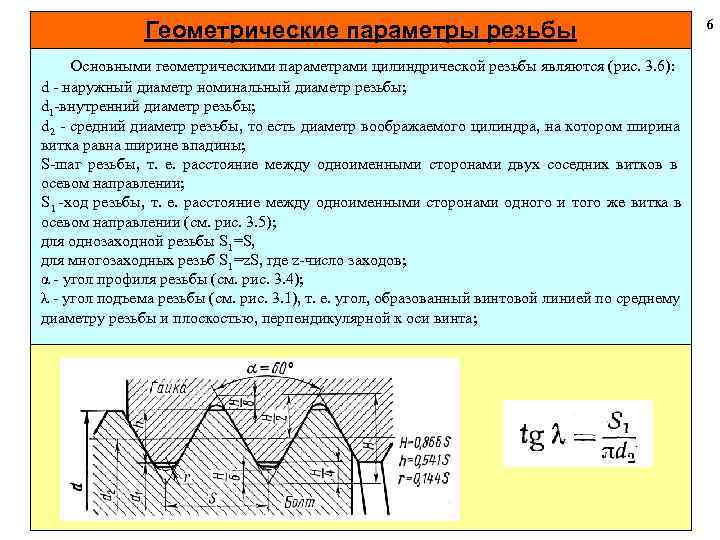 Смысл геометрического параметра