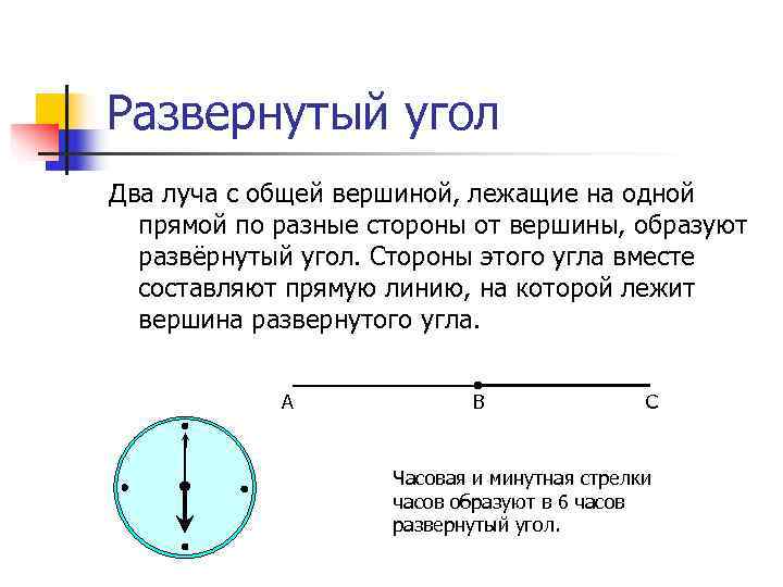 Два угла имеют общую вершину