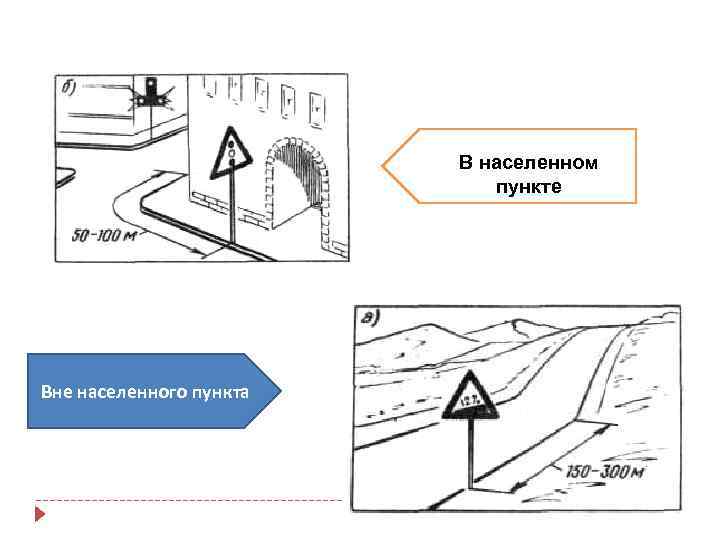  В населенном пункте Вне населенного пункта 