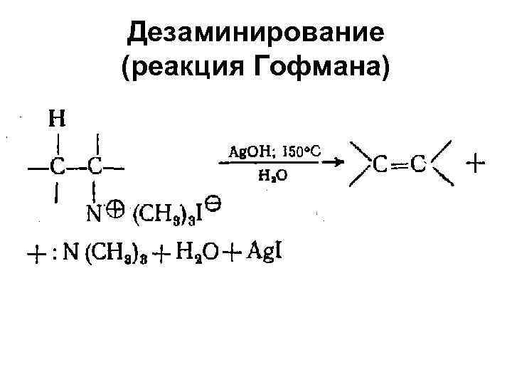  Дезаминирование (реакция Гофмана) 