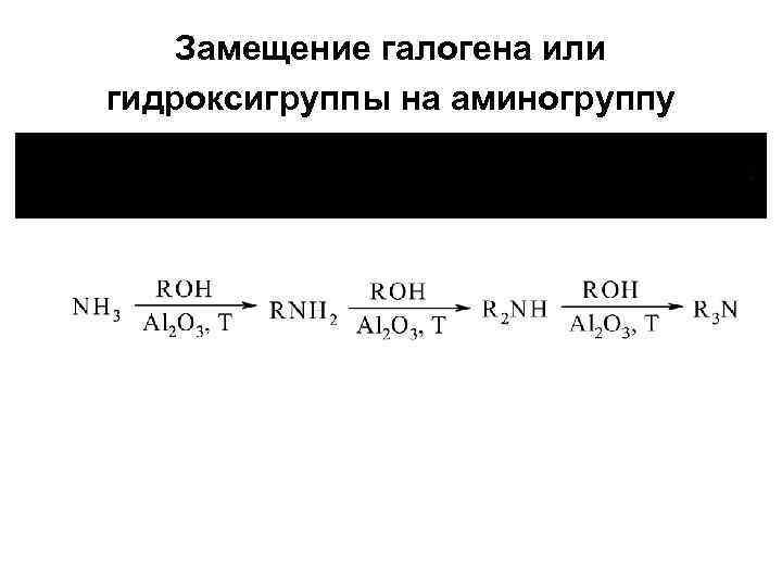  Замещение галогена или гидроксигруппы на аминогруппу 