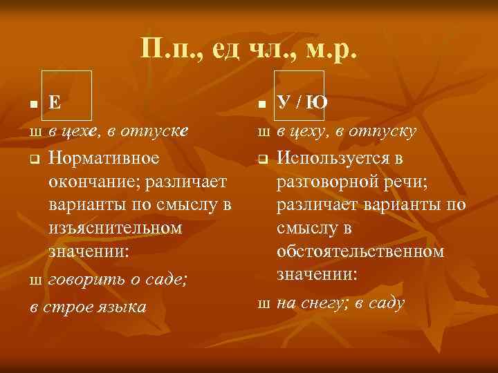 П. п. , ед чл. , м. р. Е Ш в цехе, в отпуске