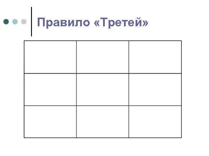 Правило «Третей» 