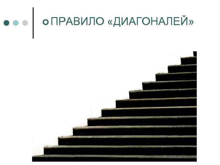 ¢ ПРАВИЛО «ДИАГОНАЛЕЙ» 