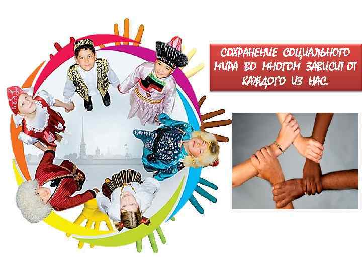 СОХРАНЕНИЕ СОЦИАЛЬНОГО МИРА ВО МНОГОМ ЗАВИСИТ ОТ КАЖДОГО ИЗ НАС. 