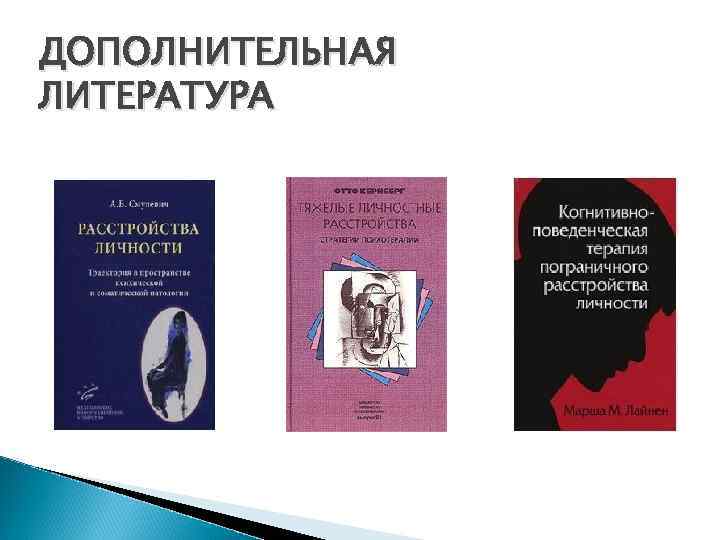 ДОПОЛНИТЕЛЬНАЯ ЛИТЕРАТУРА 