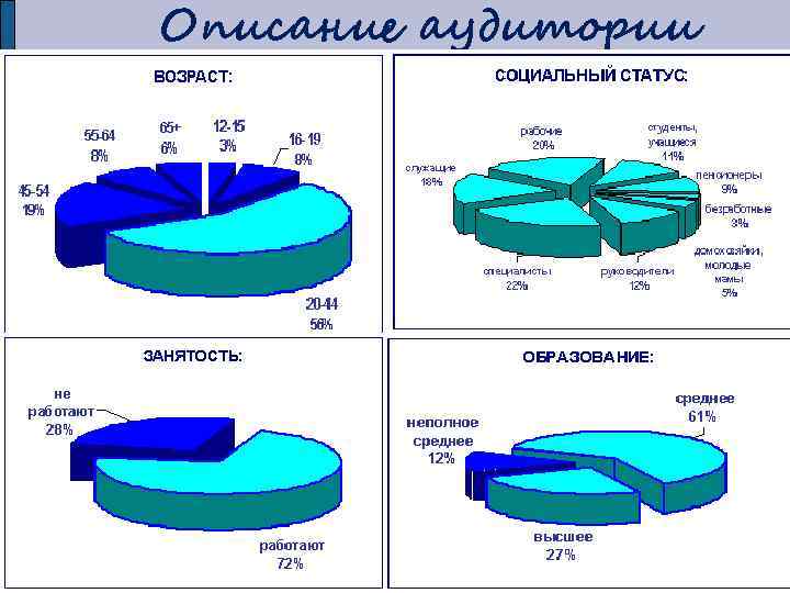 Описание аудитории 