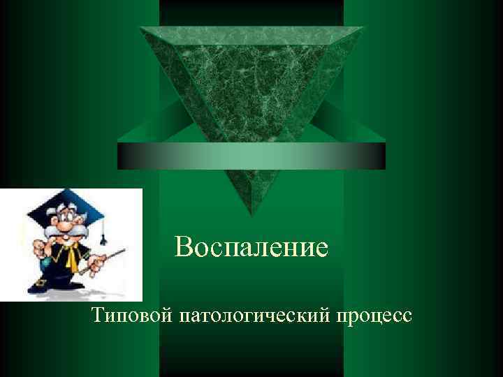  Воспаление Типовой патологический процесс 