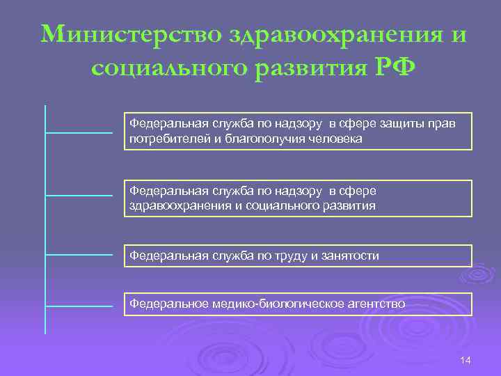Министерство здравоохранения и социального развития РФ Федеральная служба по надзору в сфере защиты прав