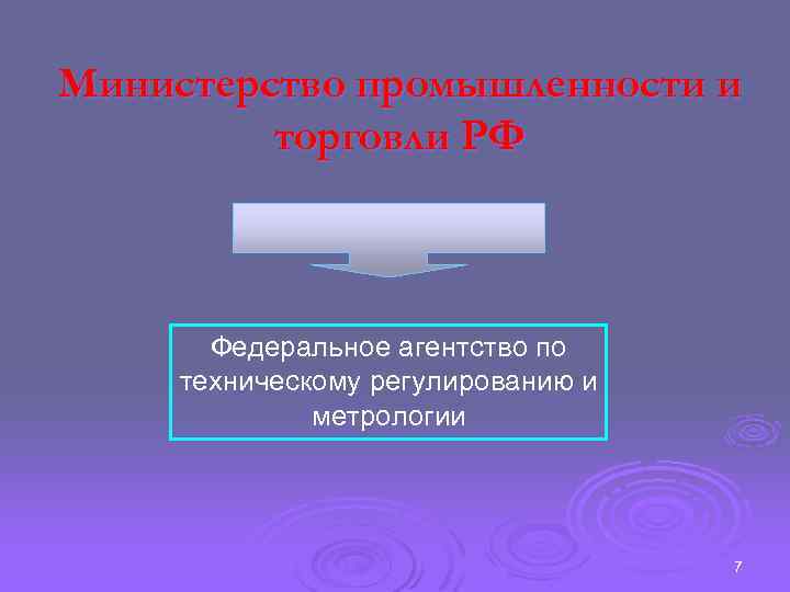 Министерство промышленности и торговли РФ Федеральное агентство по техническому регулированию и метрологии 7 