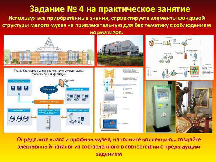 Задание № 4 на практическое занятие Используя все приобретённые знания, спроектируете элементы фондовой структуры