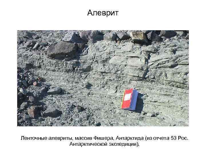 Алеврит Ленточные алевриты, массив Фишера, Антарктида (из отчета 53 Рос. Антарктической экспедиции), 