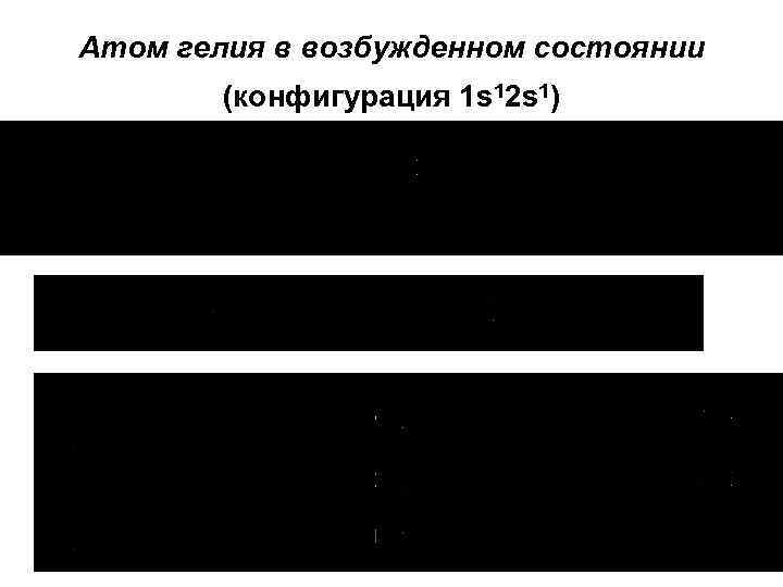 Модель атома гелия в возбужденном состоянии рисунок