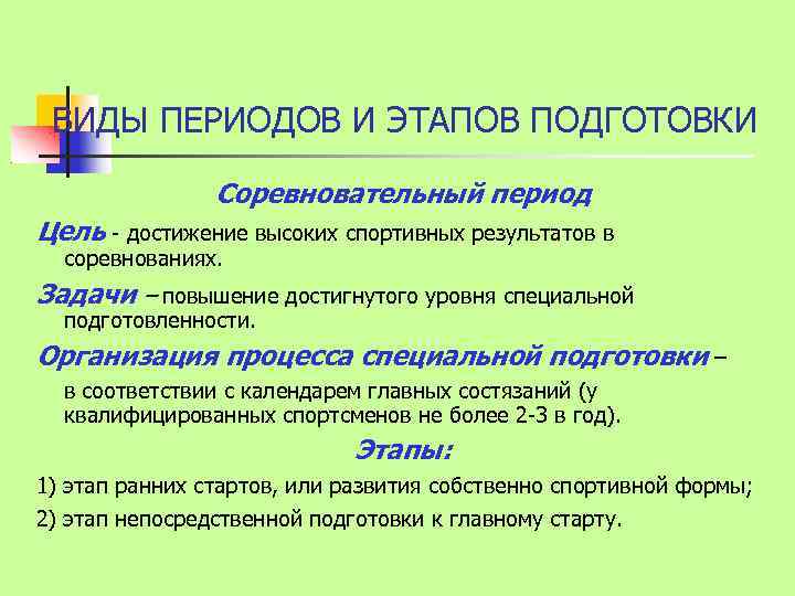 Период этапы