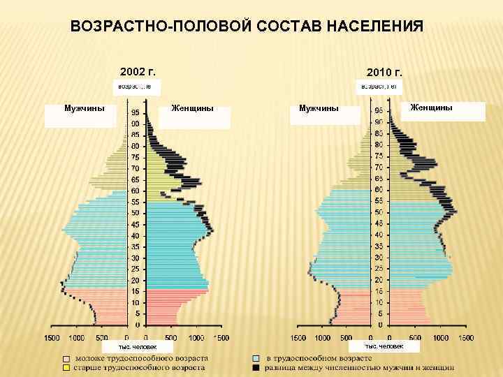 Возрастно половая диаграмма россии