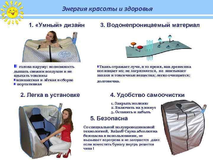 Энергия красоты и здоровья 1. «Умный» дизайн голова наружу: возможность дышать свежим воздухом и