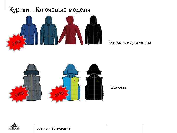 Куртки – Ключевые модели 0 249 Флисовые джемперы Жилеты 0 399 0 499 BUG