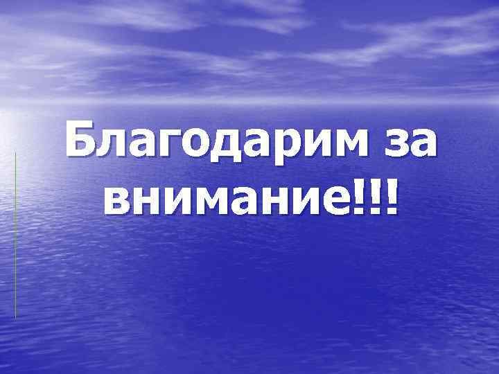 Благодарим за внимание!!! 