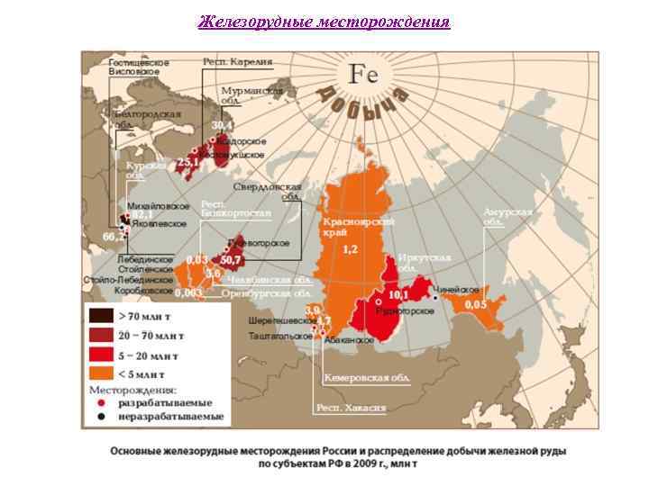 Железорудные месторождения 