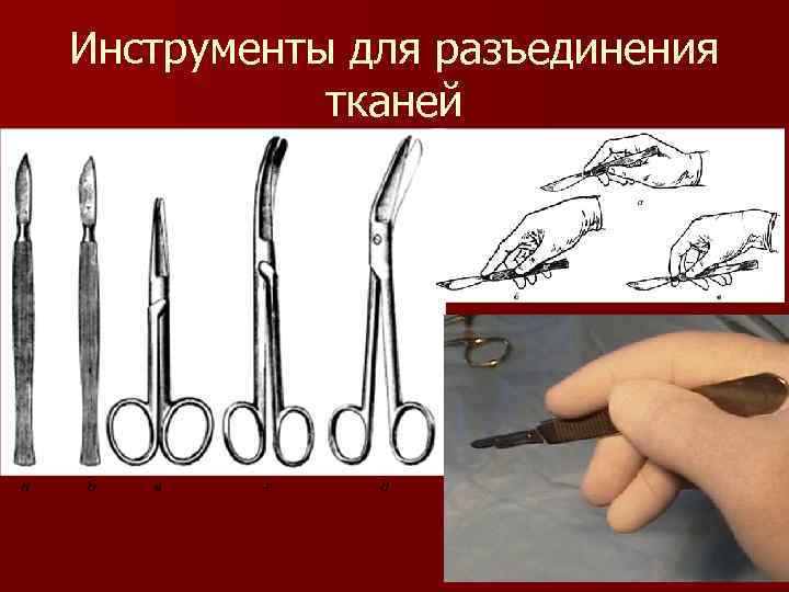 Инструменты для разъединения тканей 