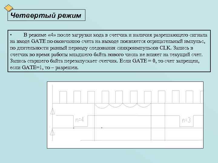 Четвертый режим В режиме « 4» после загрузки кода в счетчик и наличия разрешающего