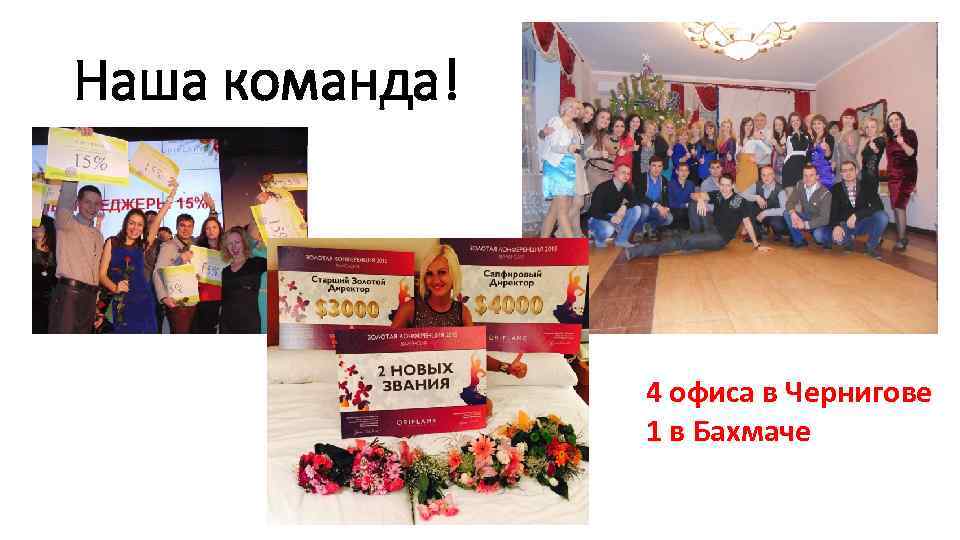 Наша команда! 4 офиса в Чернигове 1 в Бахмаче 