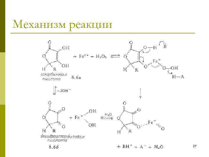 Механизм реакции 27 