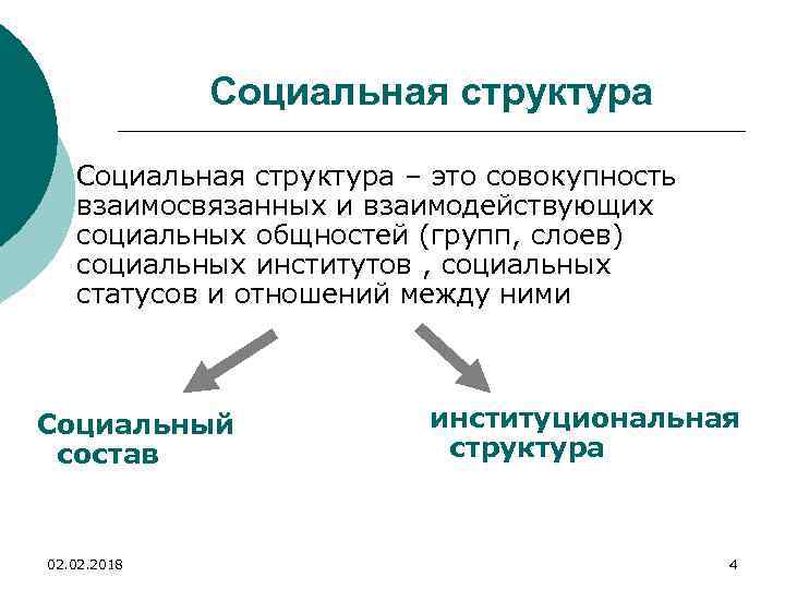 Структура социальных общностей