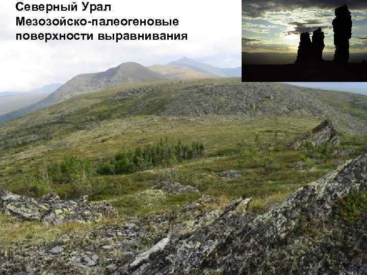 Северный Урал Мезозойско-палеогеновые поверхности выравнивания 