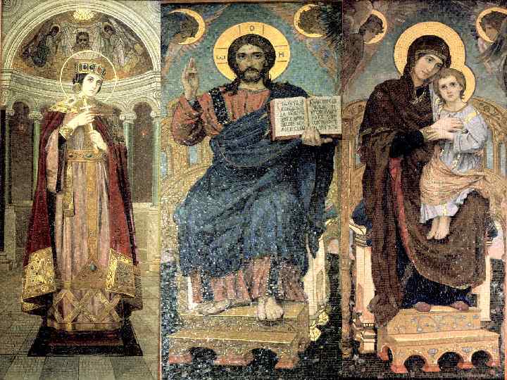 This is the largest mosaic ensemble existing on the church facades and interior walls.