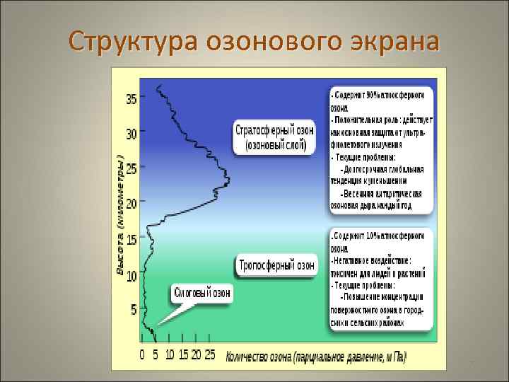 Структура озонового экрана 77 