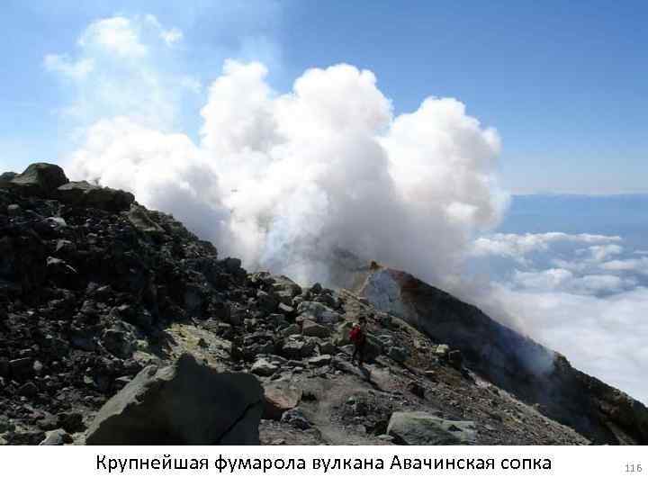 Крупнейшая фумарола вулкана Авачинская сопка 116 