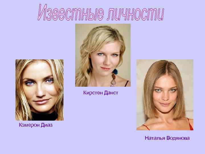 Кирстен Данст Кэмерон Диаз Наталья Водянова 
