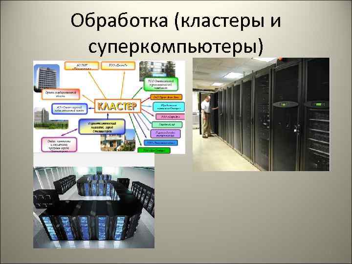 Обработка (кластеры и суперкомпьютеры) 34 