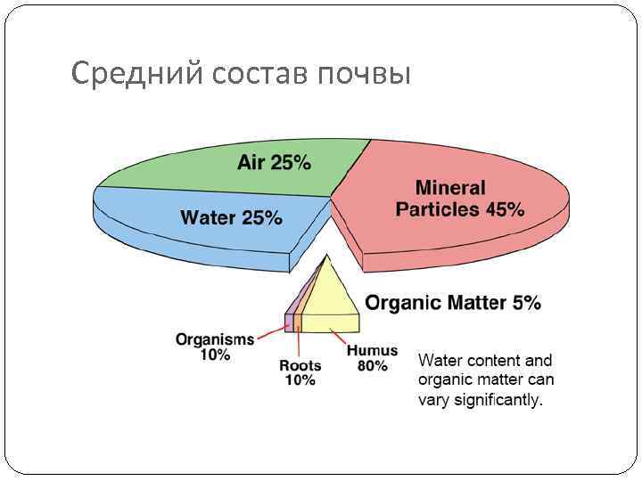Средний состав почвы 
