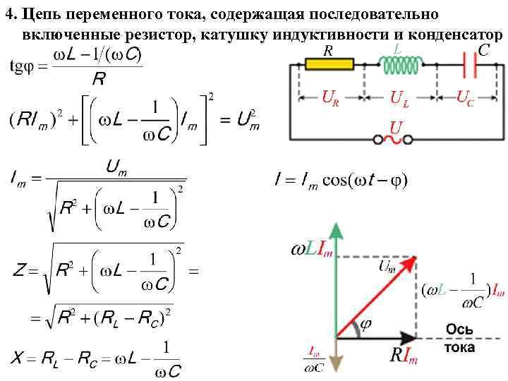 Конденсатор и резистор последовательно