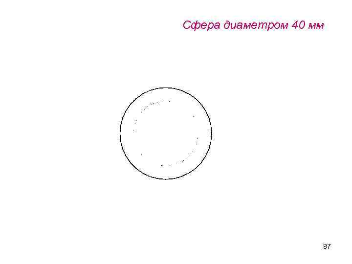 Сфера диаметром 40 мм 87 