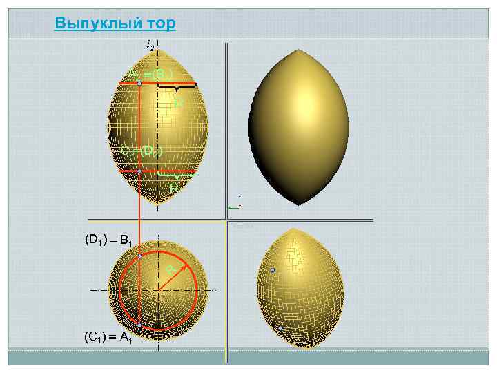 Выпуклый тор i 2 А 2 (В 2) R С 2 (D 2) R