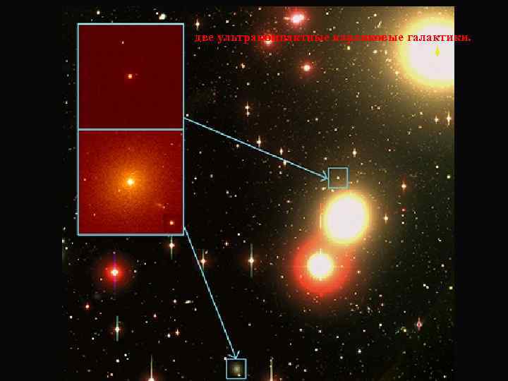 две ультракомпактные карликовые галактики. 