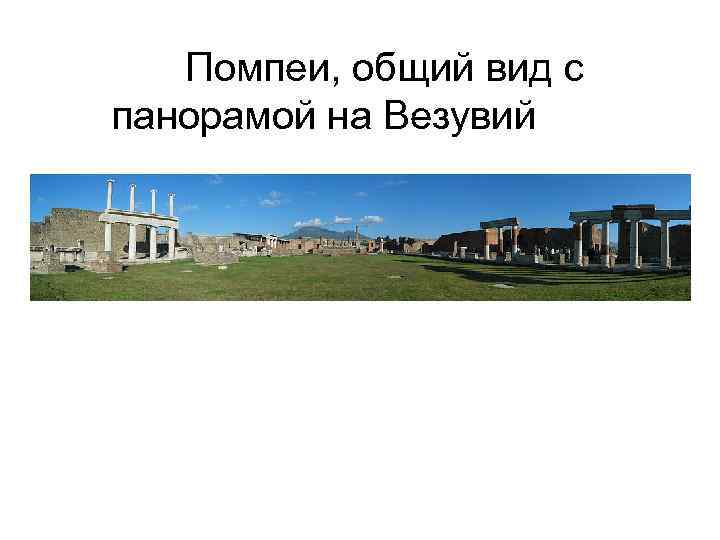  Помпеи, общий вид с панорамой на Везувий 