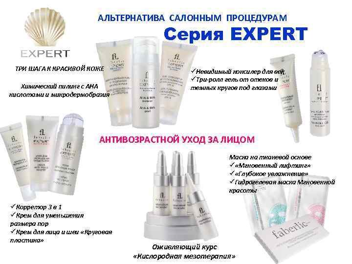  АЛЬТЕРНАТИВА САЛОННЫМ ПРОЦЕДУРАМ Серия ТРИ ШАГА К КРАСИВОЙ КОЖЕ Химический пилинг с АНА